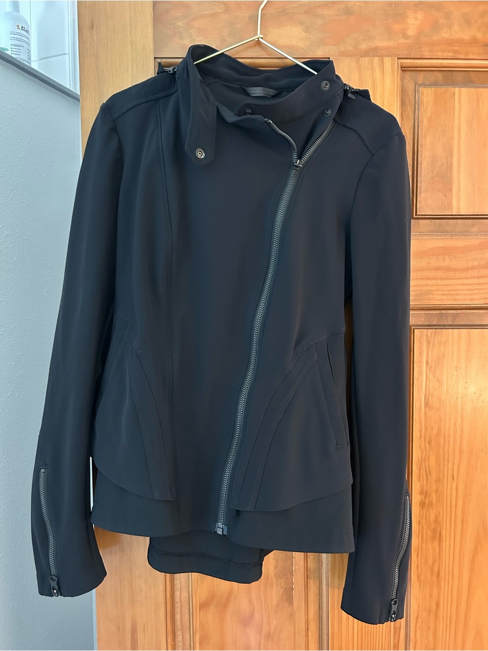 Lululemon Black Asymmetrical Zip Jacket
